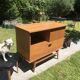 Small sideboard vintage HiFi 1950 feet compass