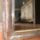 Miroir Louis-Philippe ancien feuille d’argent, XIXème