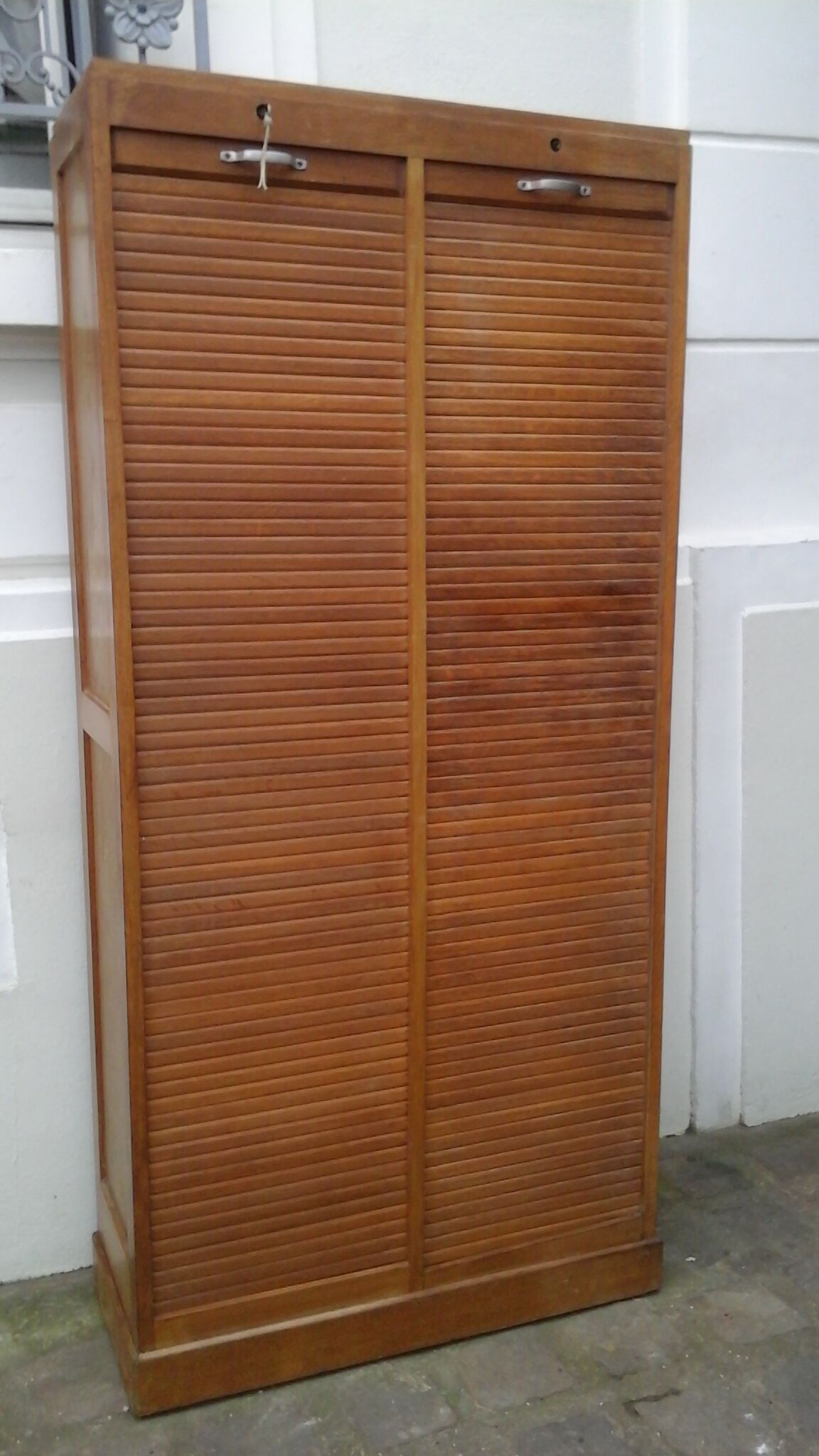 Binder with double curtains old oak