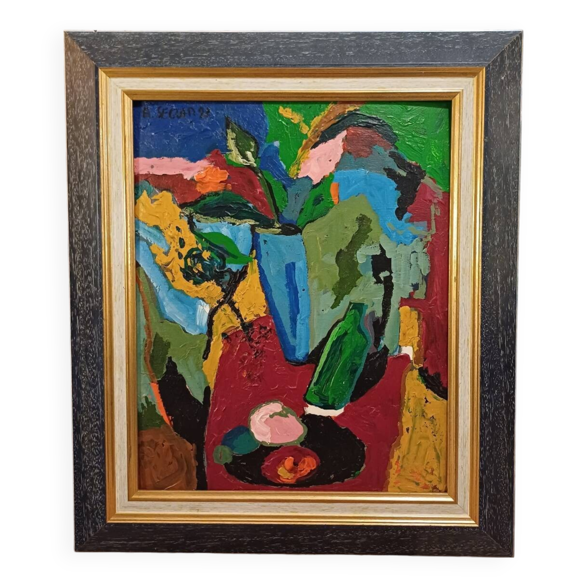 Adrien Seguin 1926-2005 Still life signed dated 1992