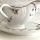 Antique Sauce Boat & Its Frame (Ravier) Fine Porcelain Louis XV Style