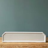 Art Deco wall shelf in white porcelain