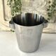 Art Deco Champagne Ice Bucket, Vintage French Chromed Stainless Steel
