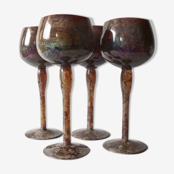 Set of 4 glasses of "Mimoza"