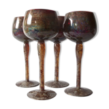 Set of 4 glasses of "Mimoza"