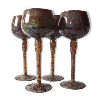 Set of 4 glasses of "Mimoza"