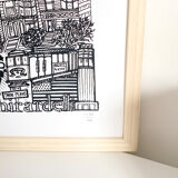 San Francisco black and white silkscreen