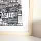 San Francisco black and white silkscreen