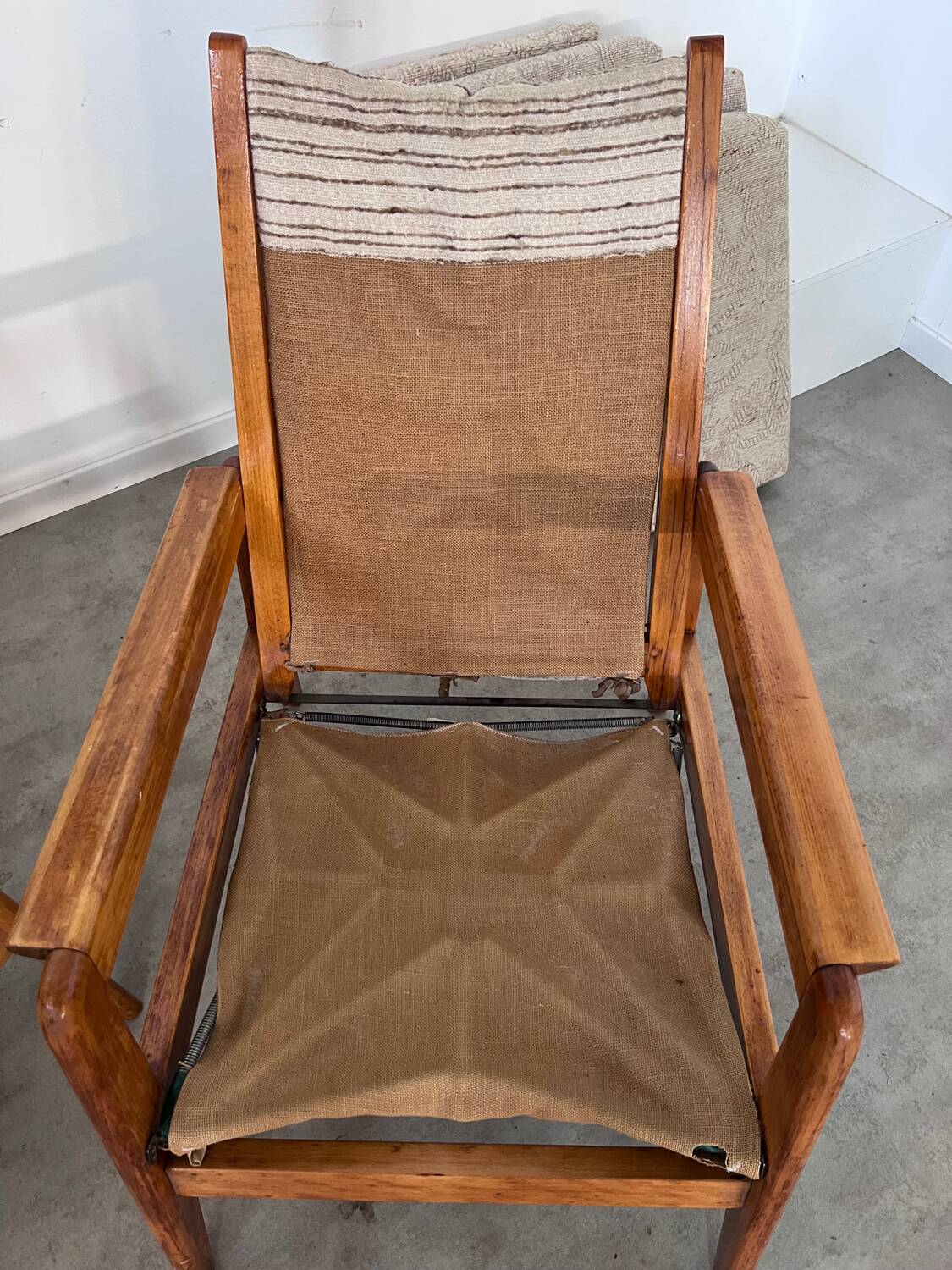 Lot 2 designer reconstruction rest armchairs from the 50s Free-Span / Guariche vintage