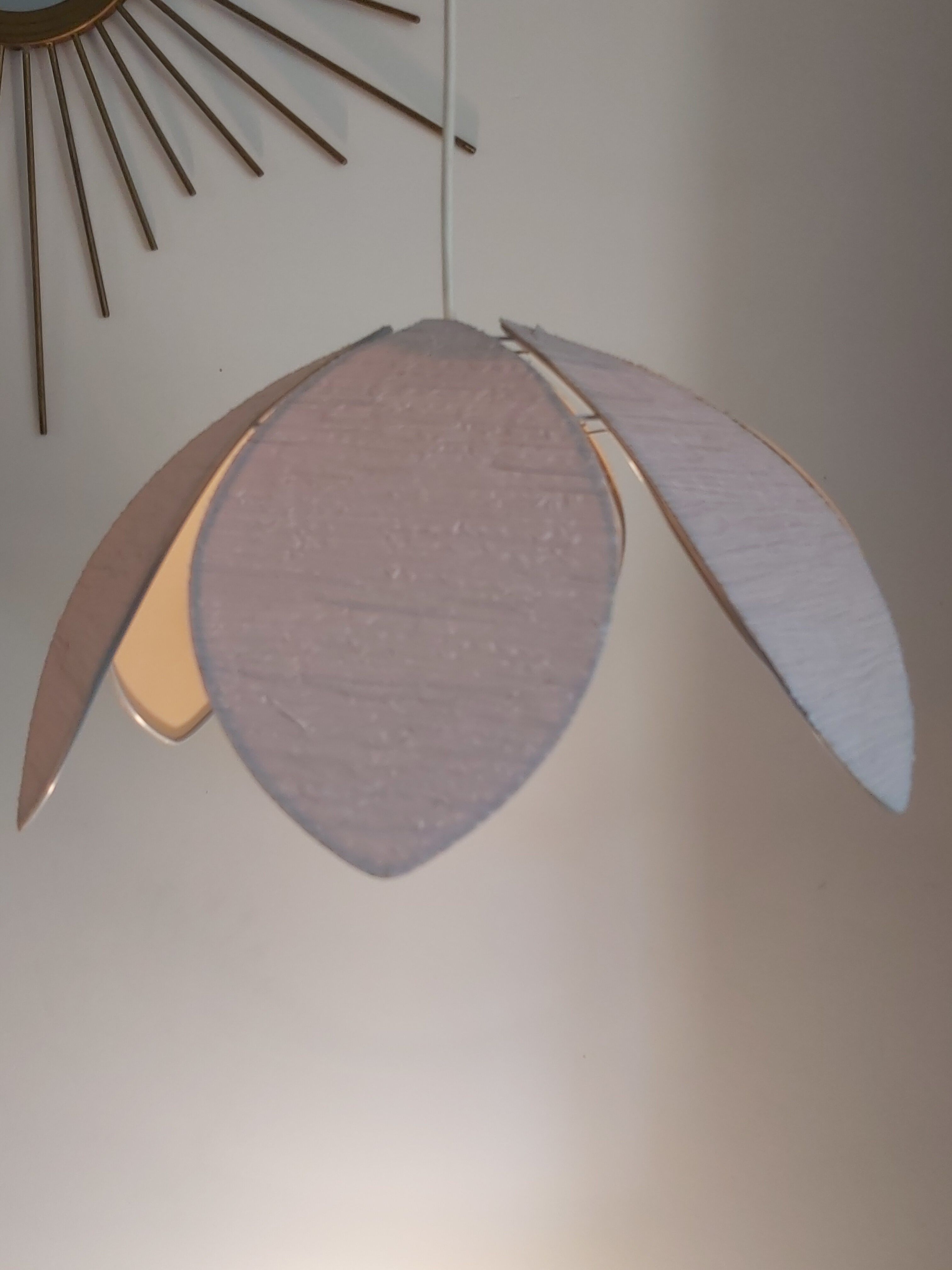 Suspension fleur vintage