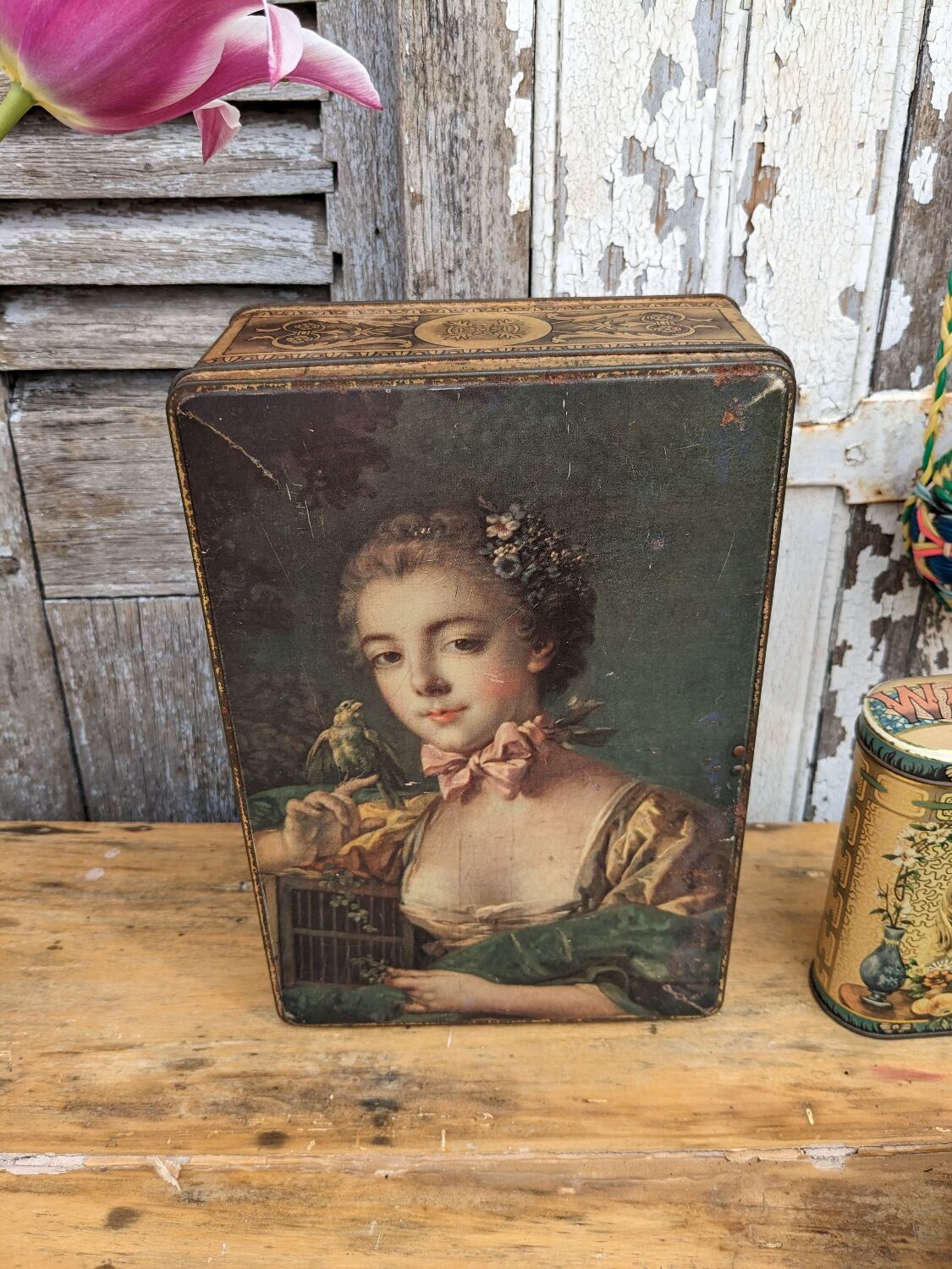 Vintage metal boxes