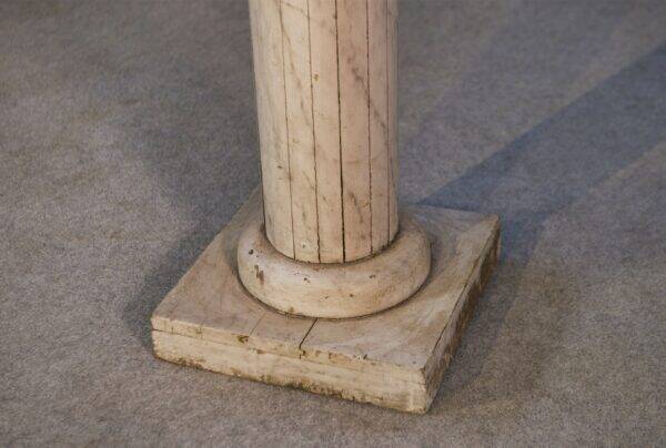 Neoclassical wooden column with marble-effect paint, early 20th century
