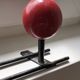 Patère two vintage balls wears old coat