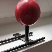 Patère deux boules vintage porte manteau ancien
