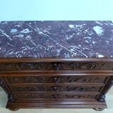 Walnut Commode by P. Guinand-Leglas, Renaissance style – 1920