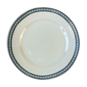 Round dish Terre de fer St Amand & Hamage laurel model made in France
