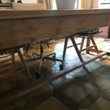 Old solid wood dining table