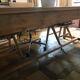 Old solid wood dining table