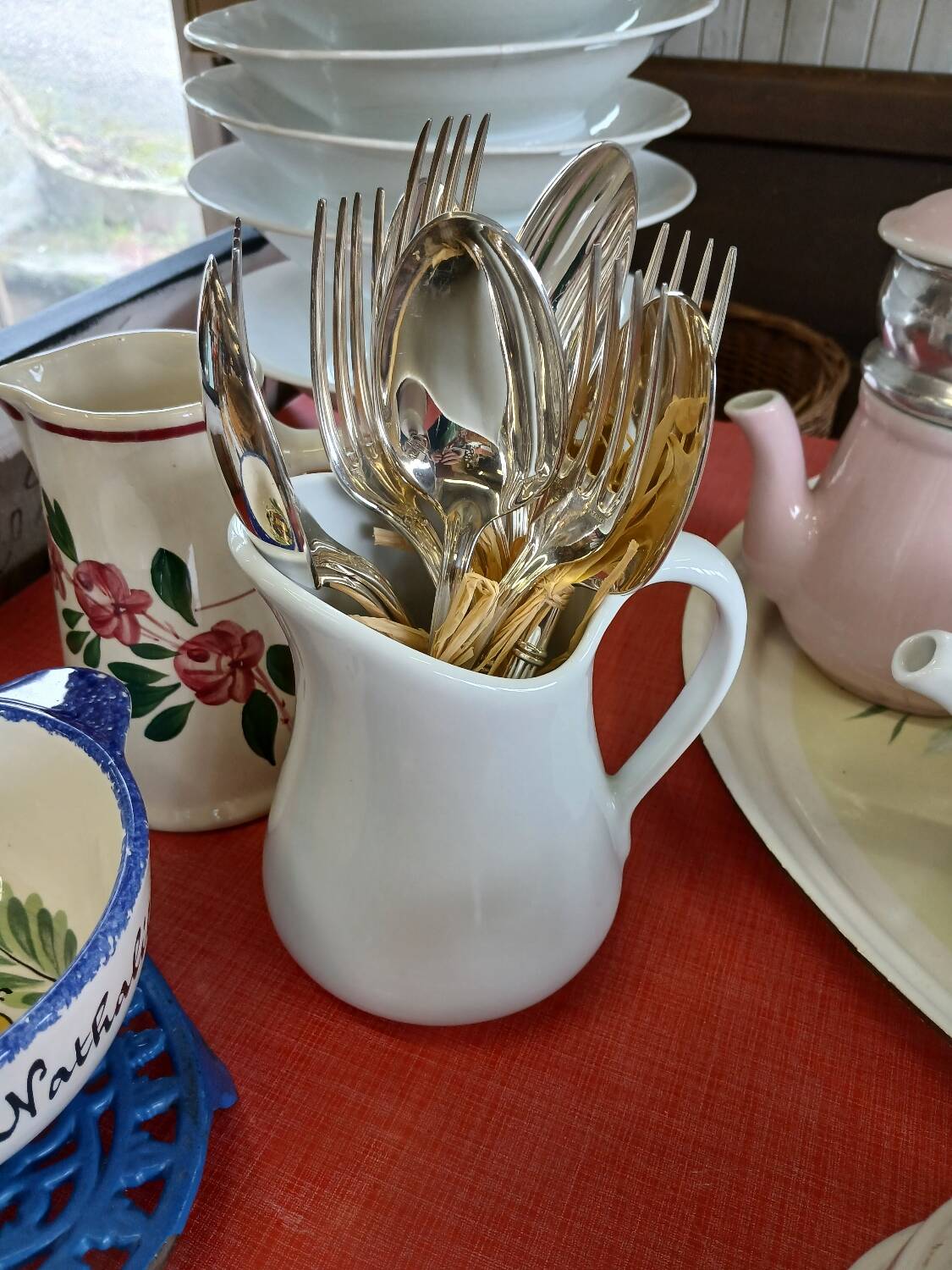 5 pairs of silver-plated cutlery