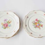 6 octagonal flower plates
