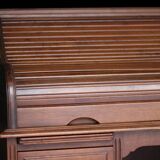 Franco american american desk in solid mahogany. circa 1900.