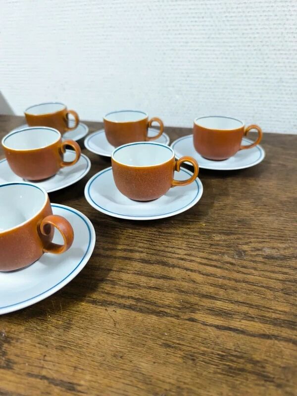 Ensemble de 6 tasses + sous tasse Villeroy et Boch Chekiang