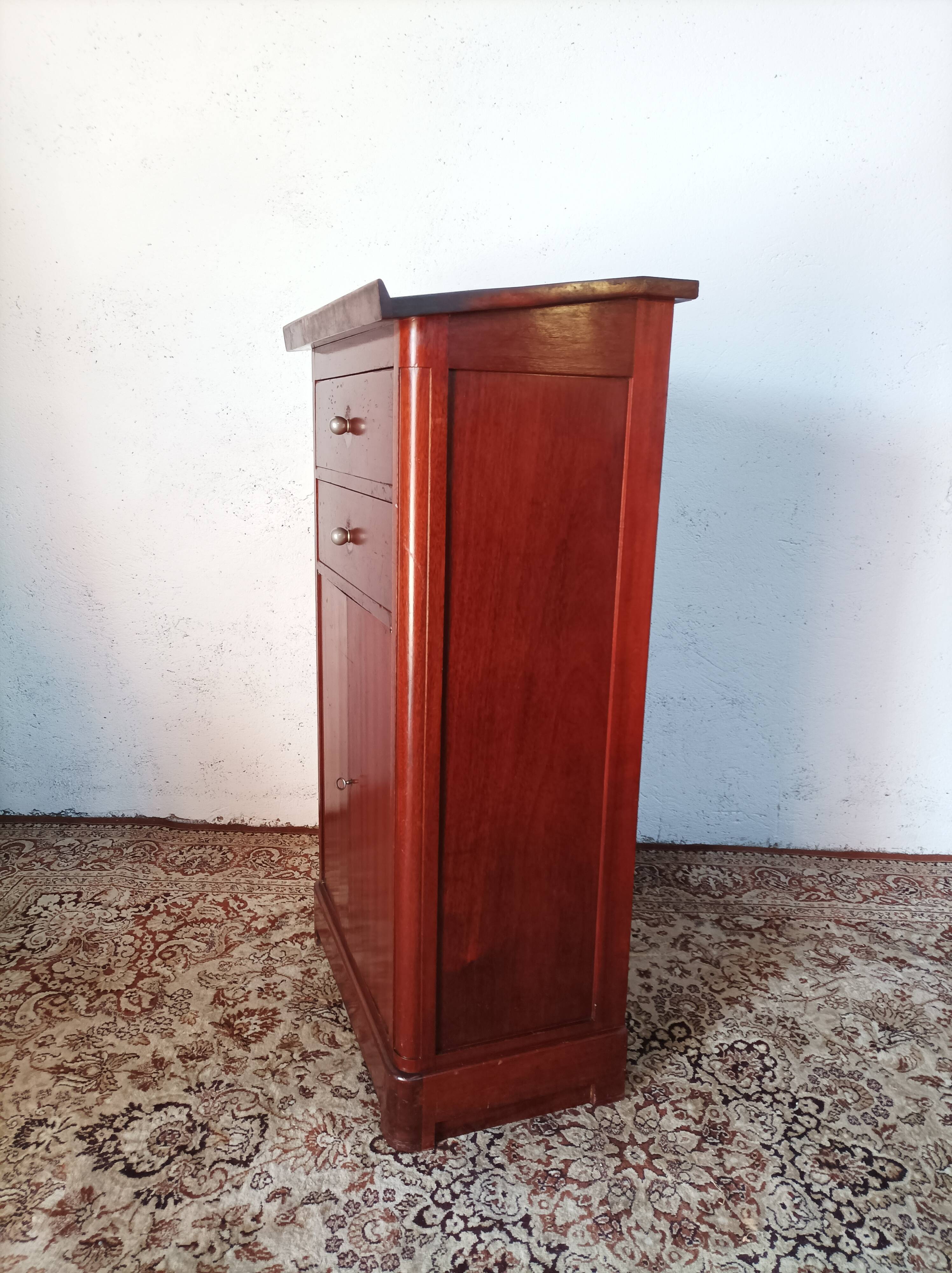 Mahogany entrance cabinet
