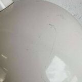 White table lamp / vintage space age desk lamp