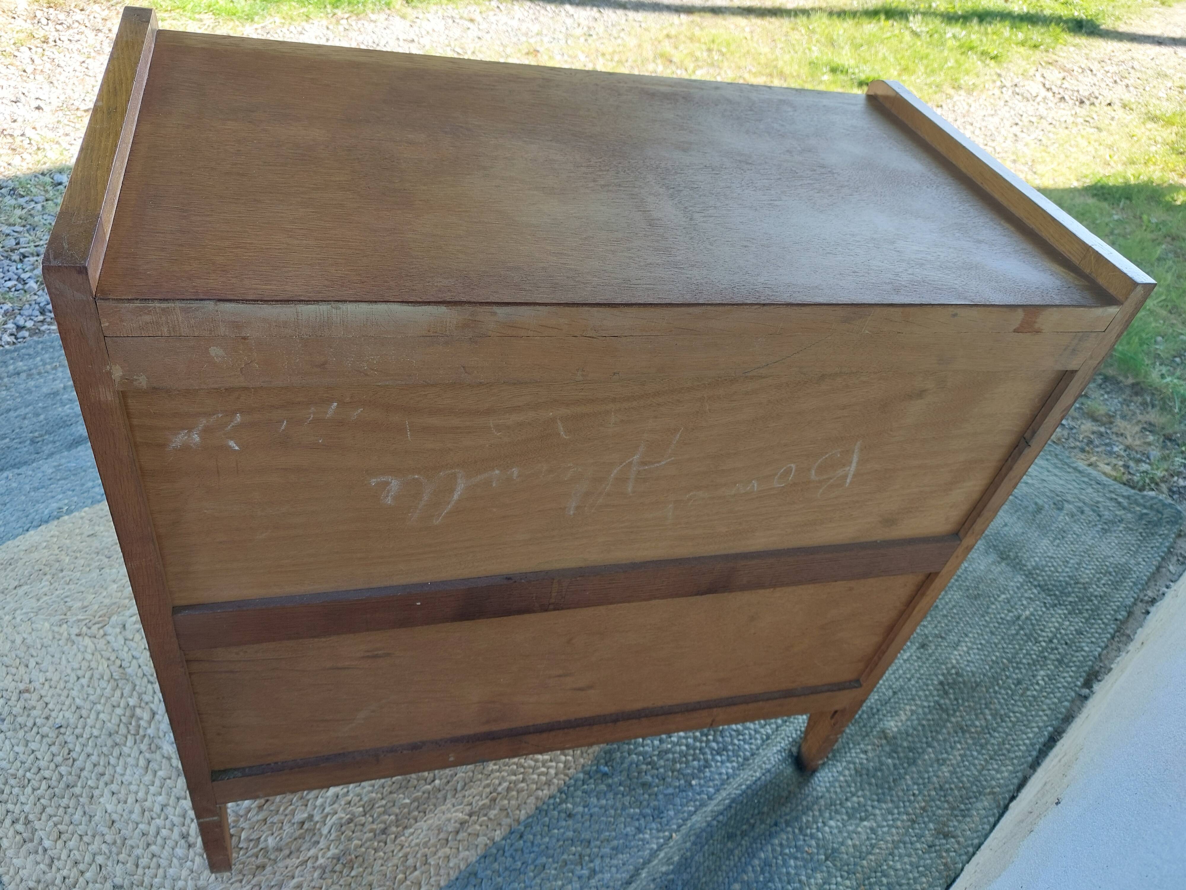chest of drawers with compass feet, 1960s-1970s