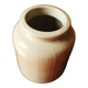 Glazed stoneware mustard pot