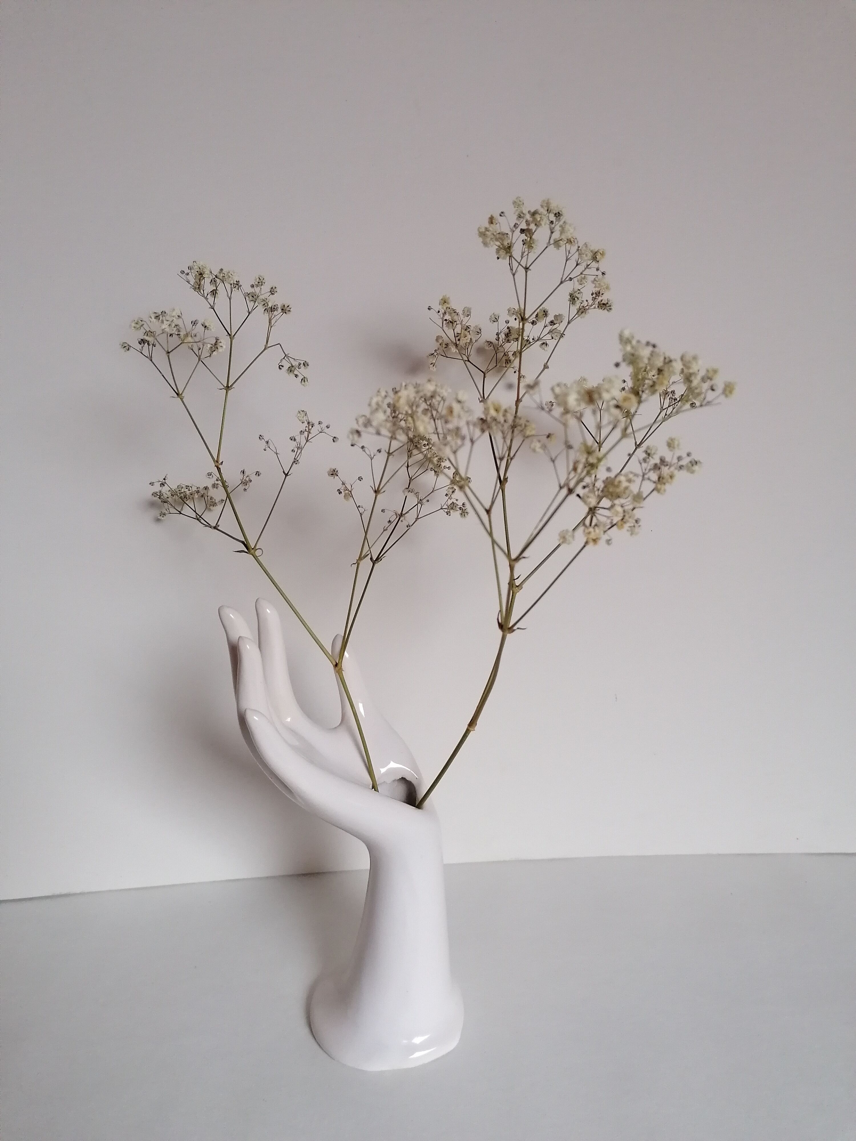 White ceramic hand