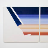 PLEXIGLASS ABSTRACT DIPTYCH ON DIBOND 00'S