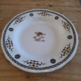 Vintage flat plate in Gien earthenware.