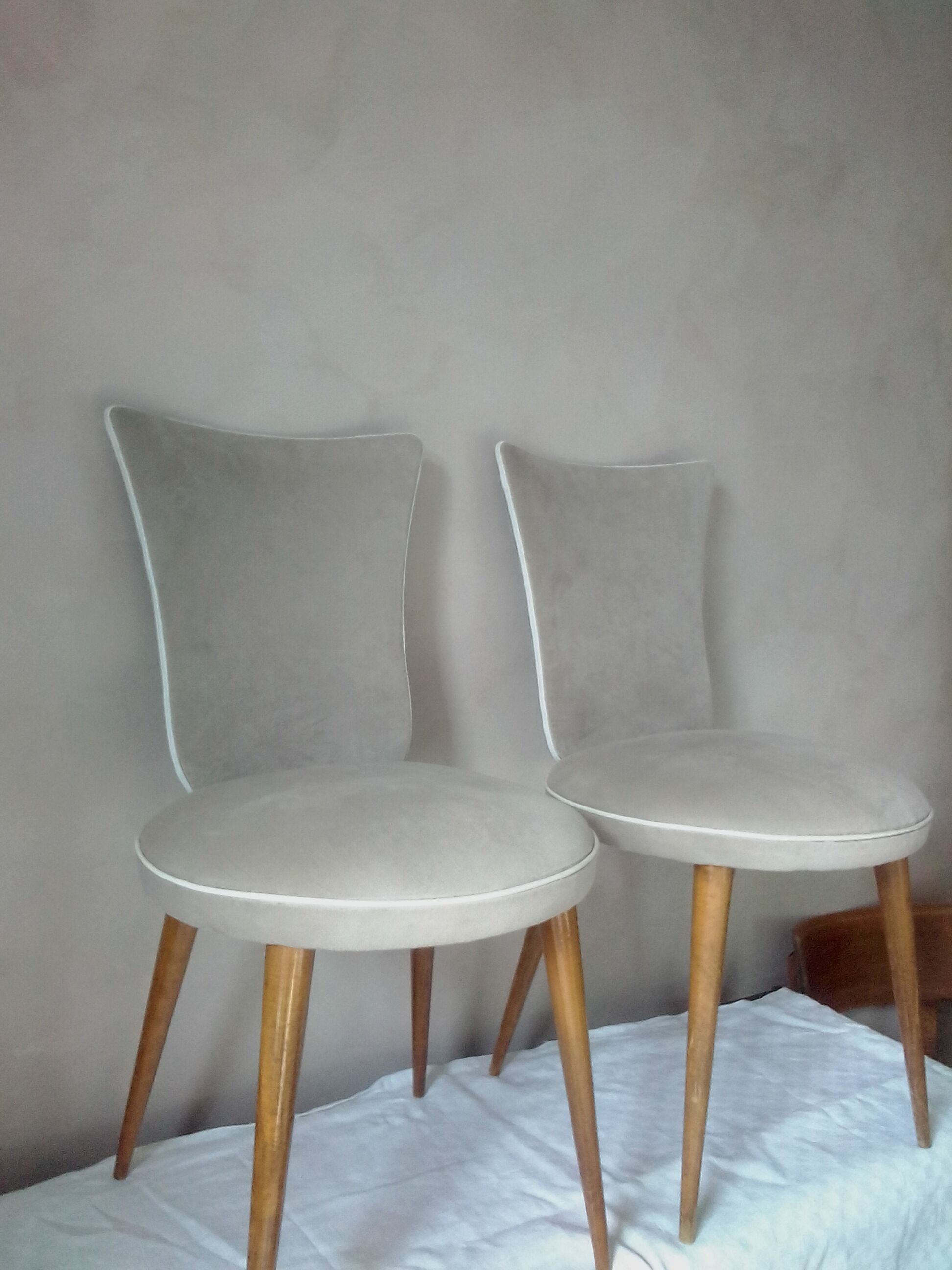 2 cocktail chairs 50s