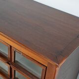 Vintage Dutch Hardwood Haberdashery Shop Cabinet, 1930s