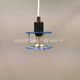 Petite suspension danoise Space-Age en verre plexi translucide, estimée années 1980.