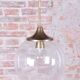Mid-Century Chandelier in Brass and Glass, Czech, 1960s
