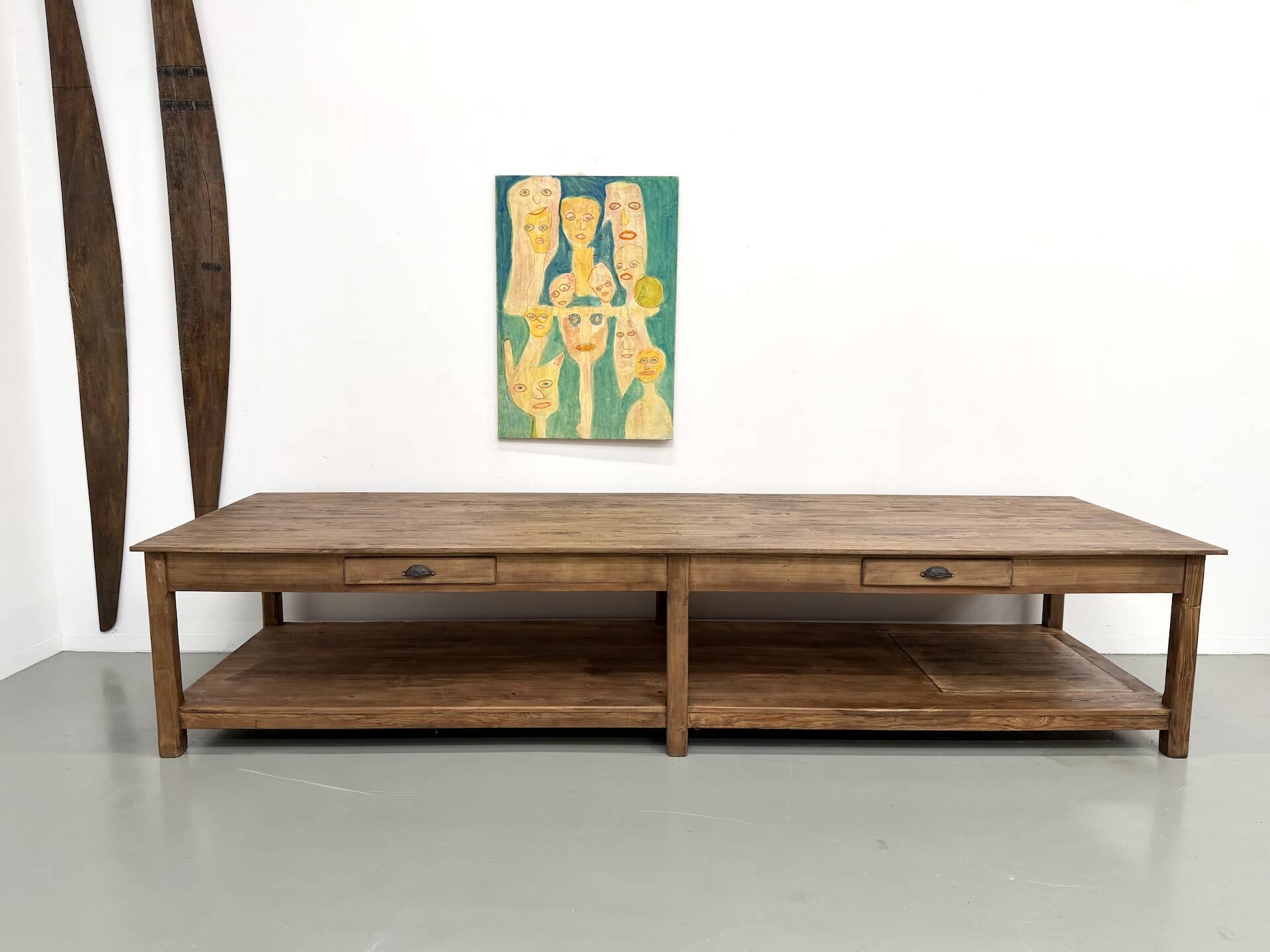 XXL draper's table from the 1950s