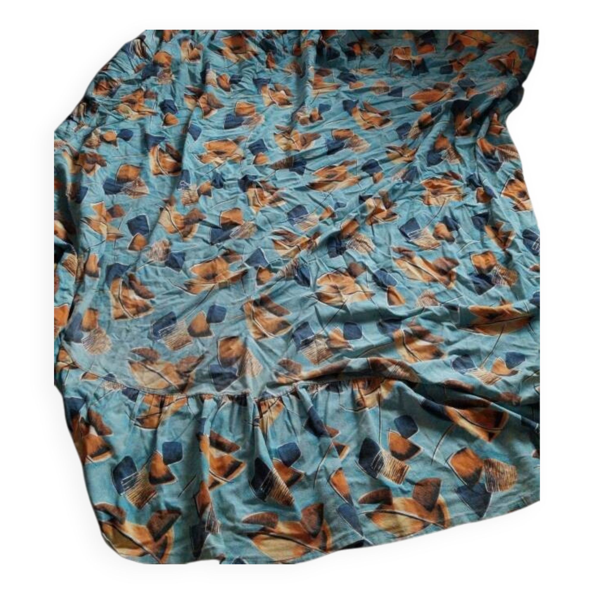 rare vintage bedspread from the 60s-70s France textile Bassora exclusive