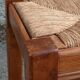 Tabouret paillé en chêne