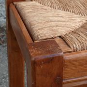 Oak straw stool