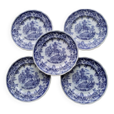 5 Assiettes plates Lunéville Tradition Spécial Grand Feu