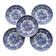5 Lunéville Tradition Special Grand Feu flat plates