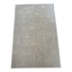 Contemporary Faces beige rug by Ligne Pure – 160 × 240 cm – New