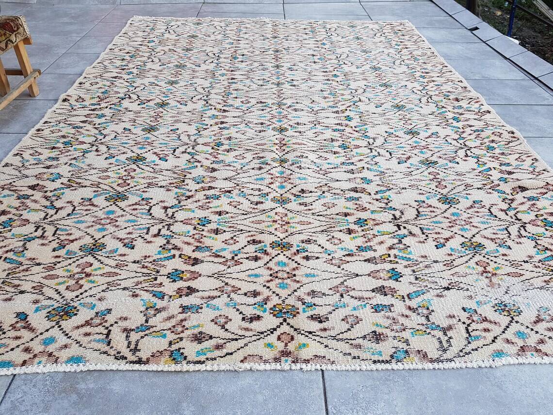 Turkish Vintage Handmade Area Rug sku v332