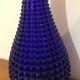 Empoli carafe cobalt blue diamond point