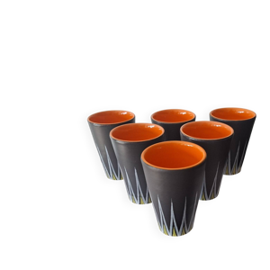 Six verres En Céramique