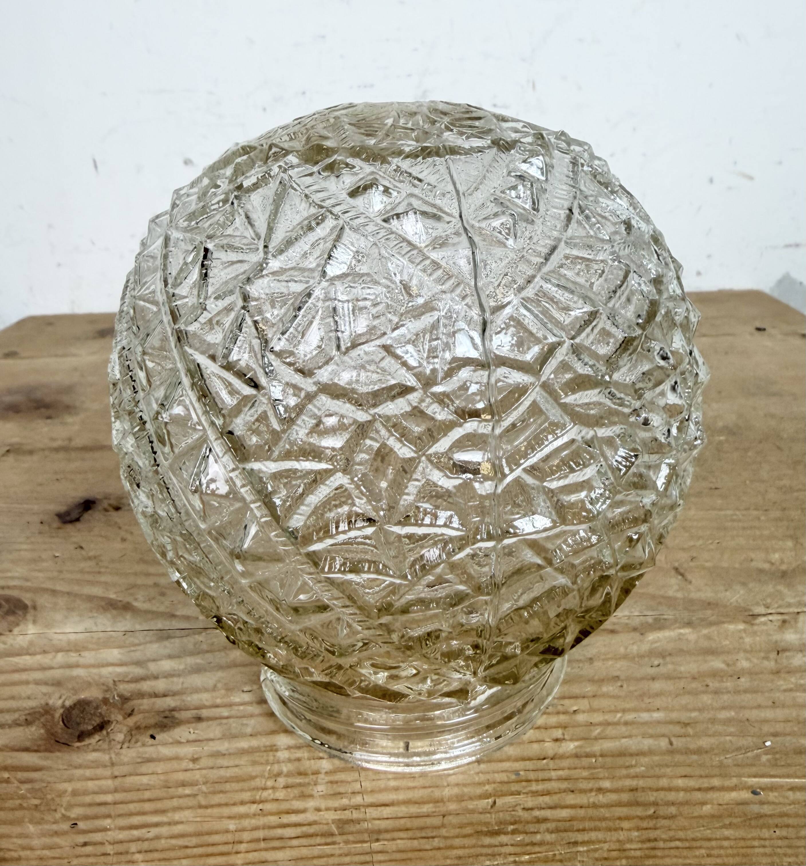 Vintage Cut Glass Chandelier from Kamenický Šenov, 1960s