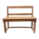 Banc en chêne et cannage
