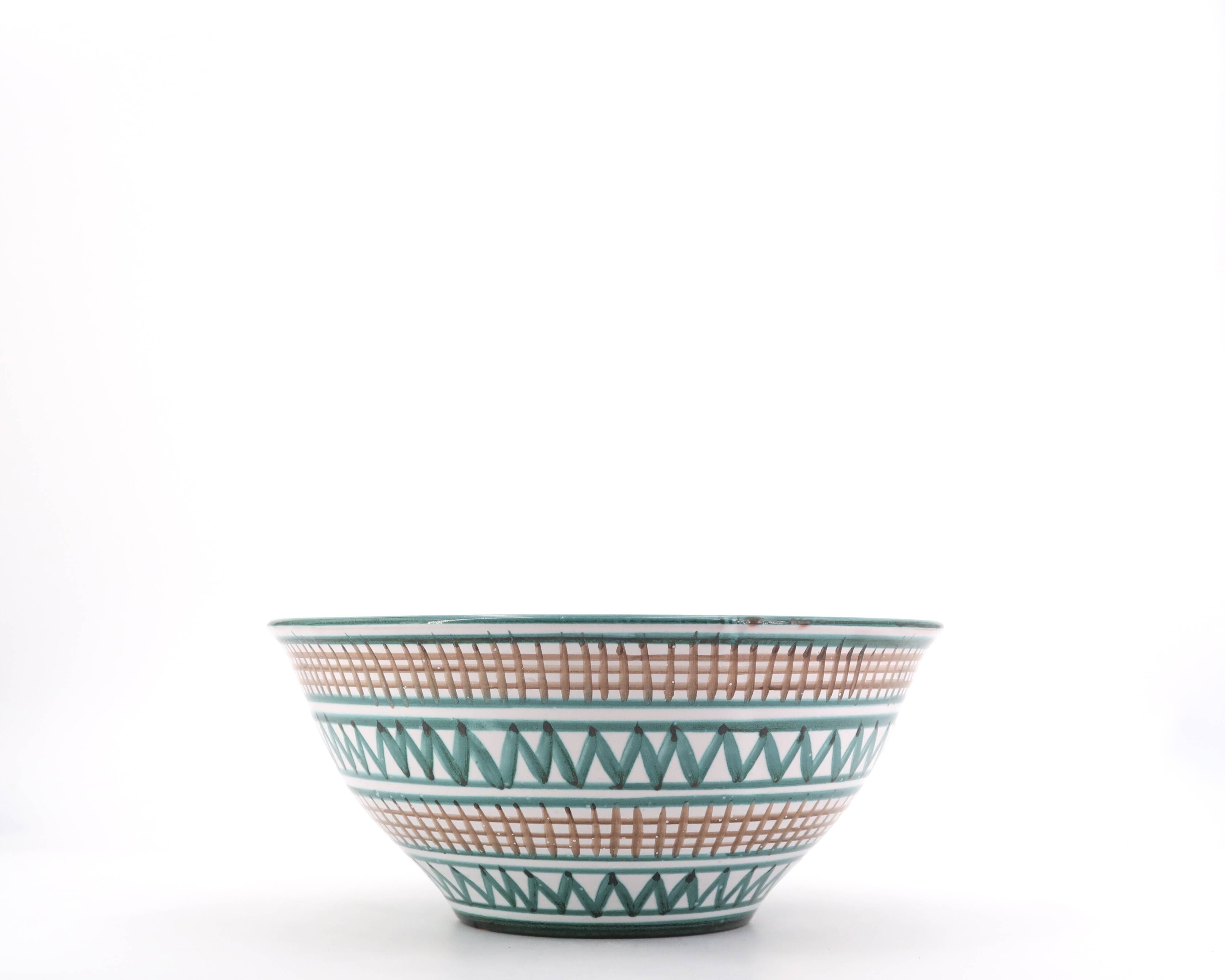 Robert Picault Vallauris ceramic salad bowl
